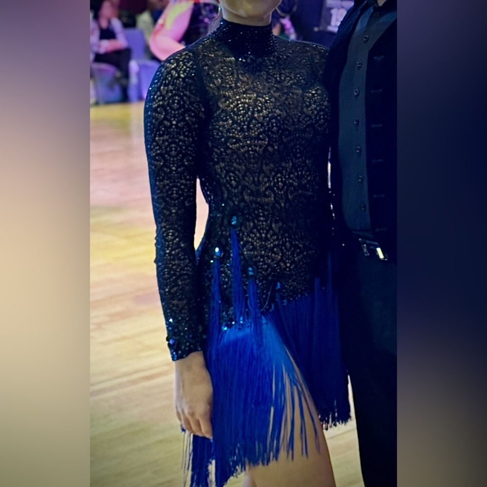 Latin Rhythm Ballroom Dance Dress.